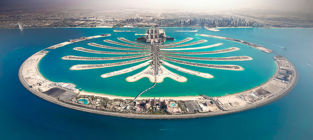 Dubai deki Yapay Palmiye Adasına ELKON Mobil Beton Santrali 