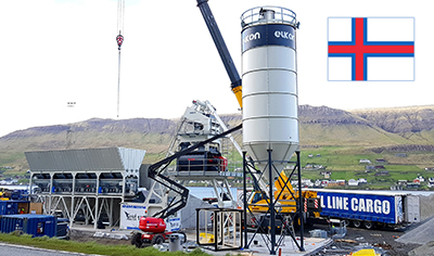 ELKON's 120 m³/h Compact Concrete Mixing Plant at the North Atlantic