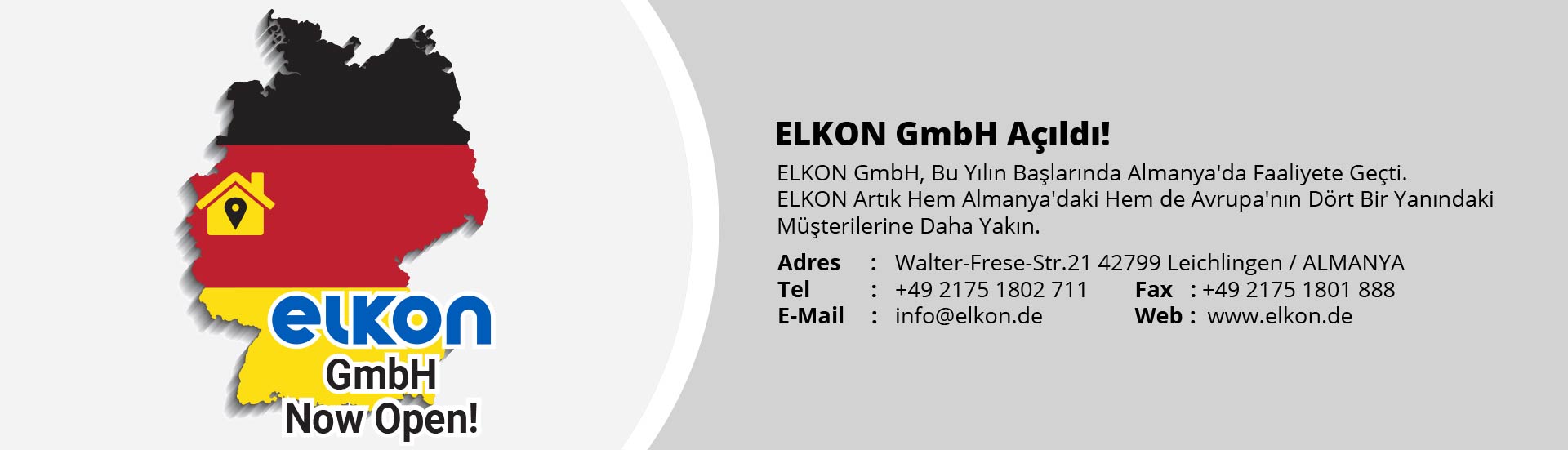 ELKON GmbH Açıldı!