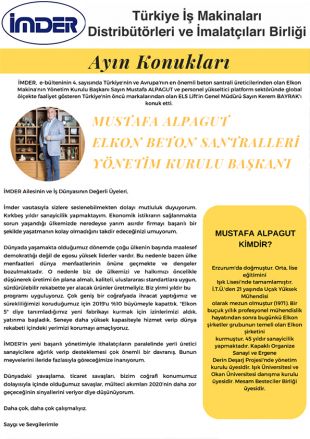 İmer Türkiye İş Makinaları Distribütörleri ve İmalatçılar Birliği